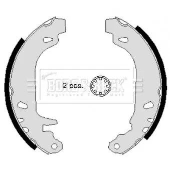 Jeu de mâchoires de frein BORG & BECK BBS6227