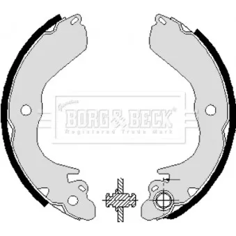 Jeu de mâchoires de frein BORG & BECK BBS6228