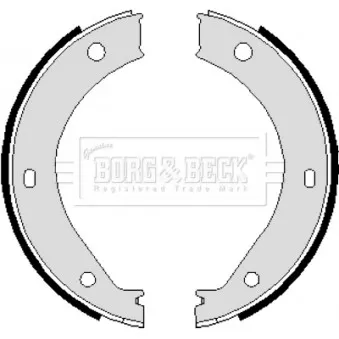 Jeu de mâchoires de frein BORG & BECK BBS6239