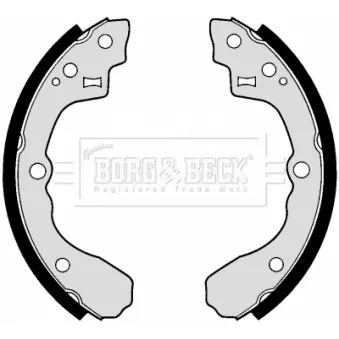 Jeu de mâchoires de frein BORG & BECK BBS6259