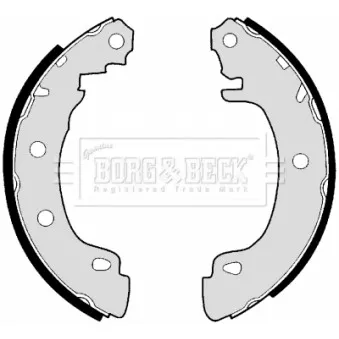 Jeu de mâchoires de frein BORG & BECK BBS6288