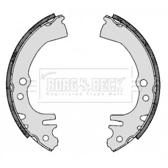Jeu de mâchoires de frein BORG & BECK BBS6300