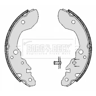 Jeu de mâchoires de frein BORG & BECK BBS6304