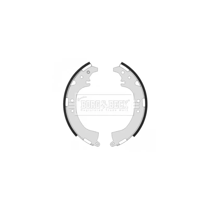 Jeu de mâchoires de frein BORG & BECK BBS6307