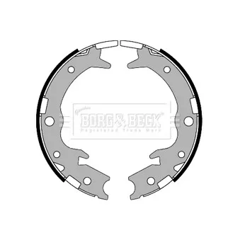 Jeu de mâchoires de frein BORG & BECK BBS6321