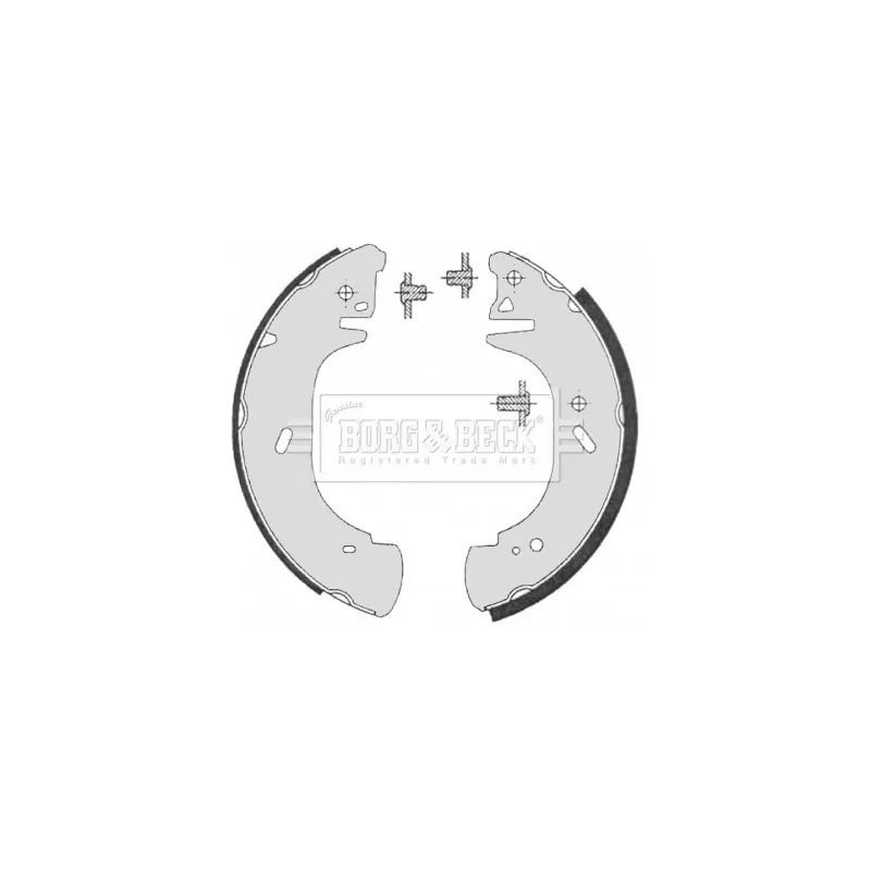 Jeu de mâchoires de frein BORG & BECK BBS6325