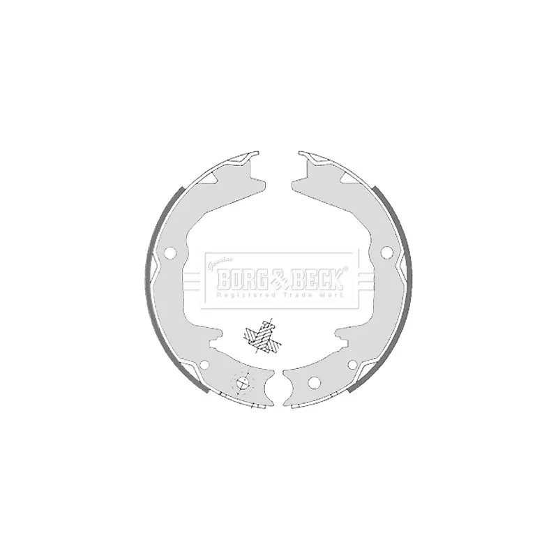 Jeu de mâchoires de frein BORG & BECK BBS6329