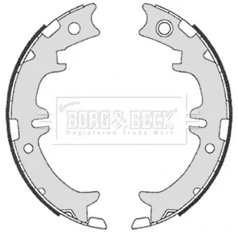 Jeu de mâchoires de frein BORG & BECK BBS6330
