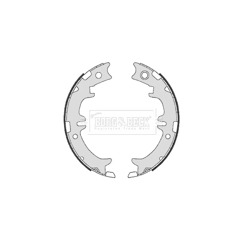 Jeu de mâchoires de frein BORG & BECK BBS6330
