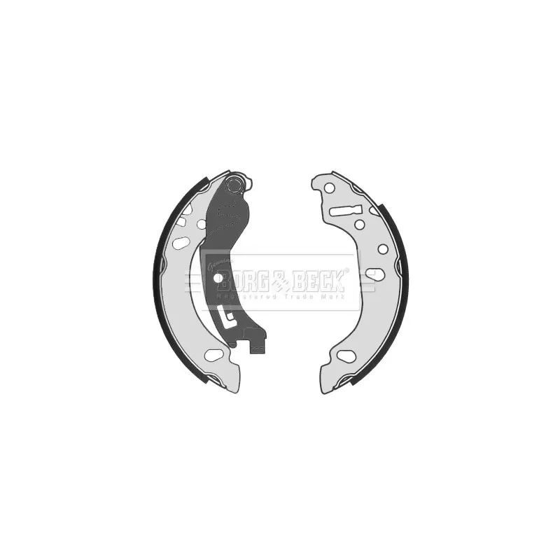 Jeu de mâchoires de frein BORG & BECK BBS6334