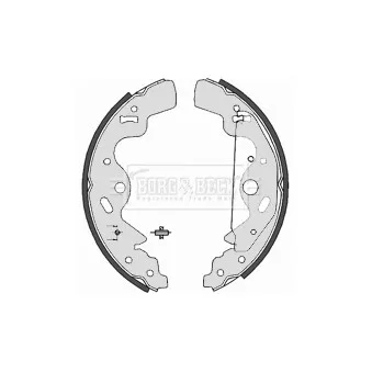 Jeu de mâchoires de frein BORG & BECK BBS6357