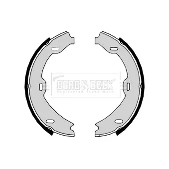 Jeu de mâchoires de frein BORG & BECK BBS6372