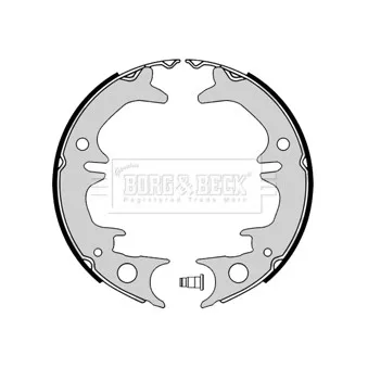 Jeu de mâchoires de frein BORG & BECK BBS6384