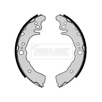 Jeu de mâchoires de frein BORG & BECK BBS6390