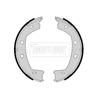 Jeu de mâchoires de frein BORG & BECK BBS6405