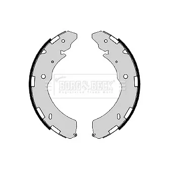 Jeu de mâchoires de frein BORG & BECK BBS6435