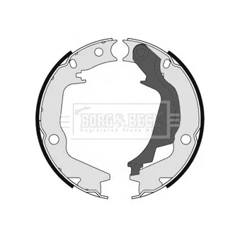Jeu de mâchoires de frein BORG & BECK BBS6456