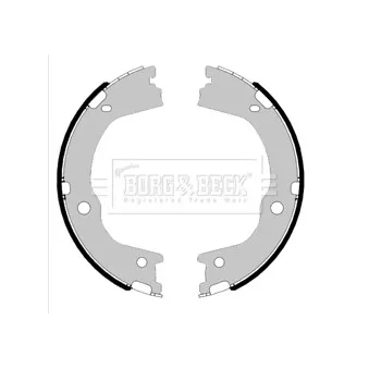 Jeu de mâchoires de frein BORG & BECK BBS6466