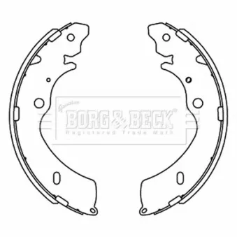 Jeu de mâchoires de frein BORG & BECK BBS6505
