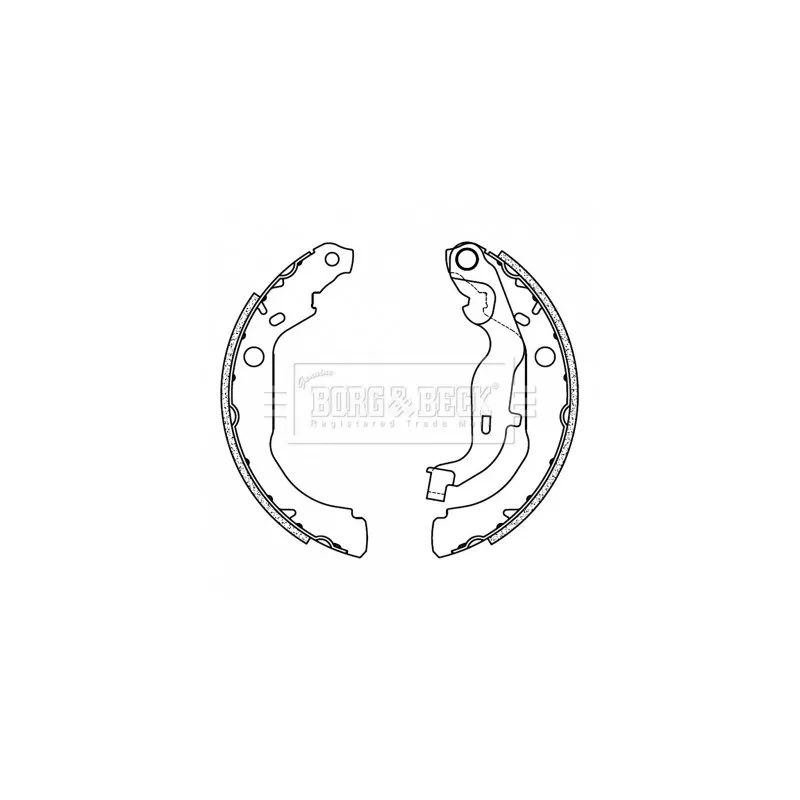 Jeu de mâchoires de frein BORG & BECK BBS6507