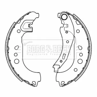 Jeu de mâchoires de frein BORG & BECK BBS6508