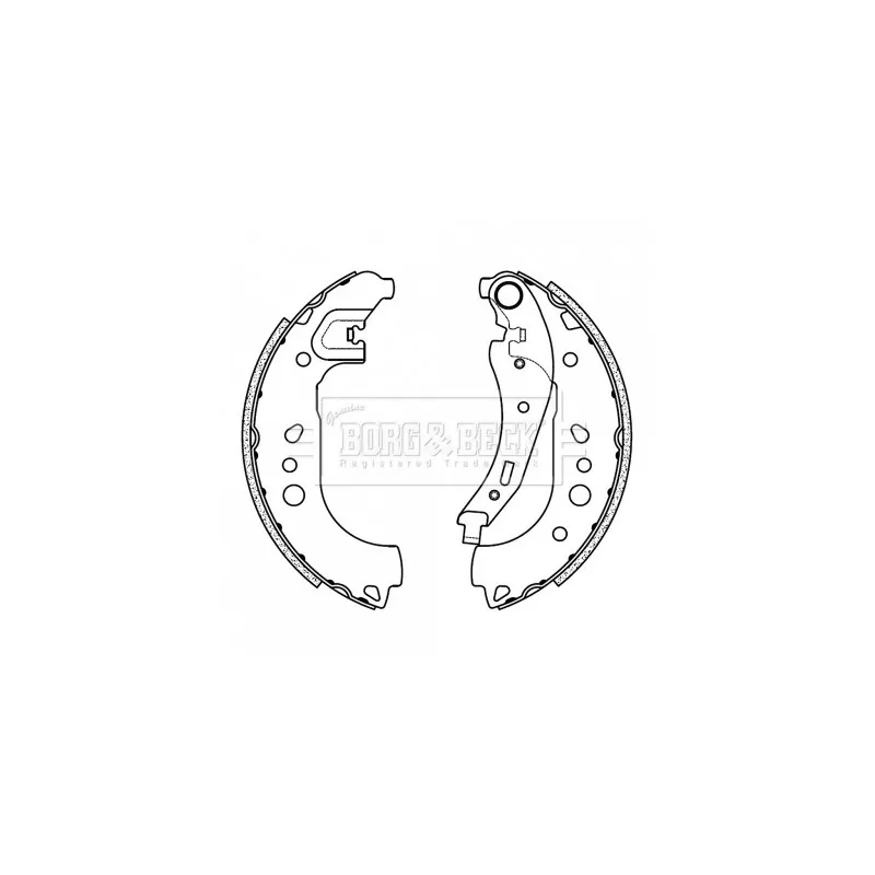 Jeu de mâchoires de frein BORG & BECK BBS6508