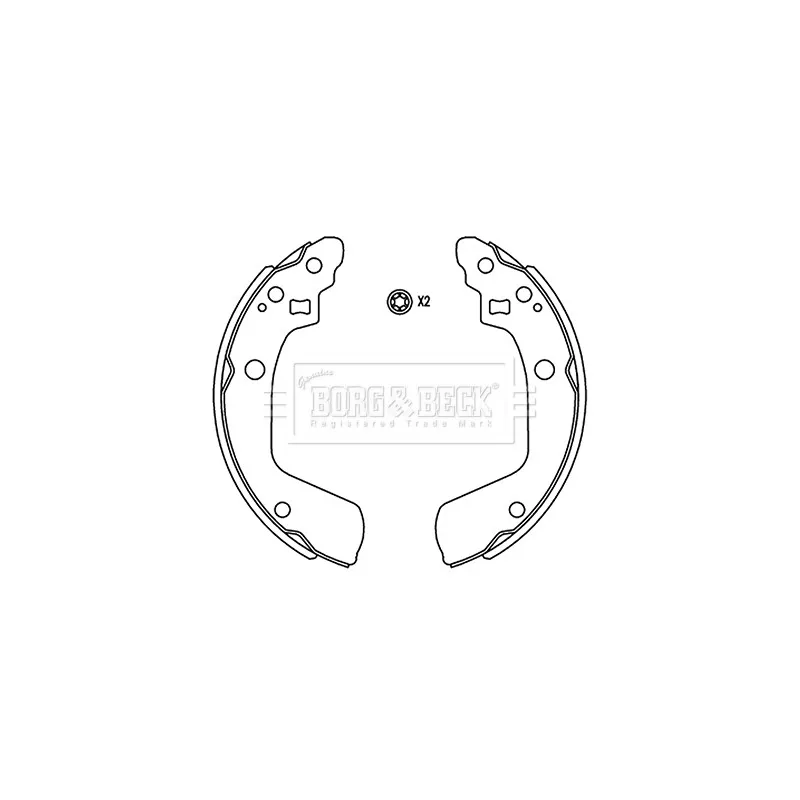 Jeu de mâchoires de frein BORG & BECK BBS6509