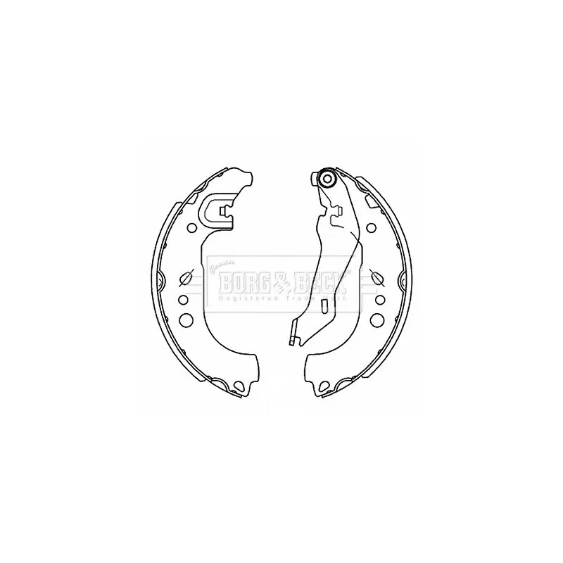 Jeu de mâchoires de frein BORG & BECK BBS6514