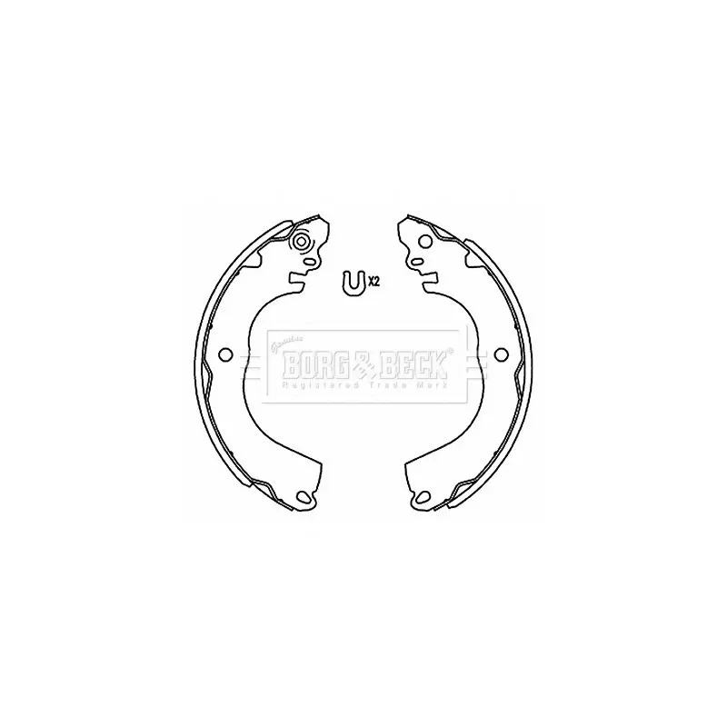 Jeu de mâchoires de frein BORG & BECK BBS6516
