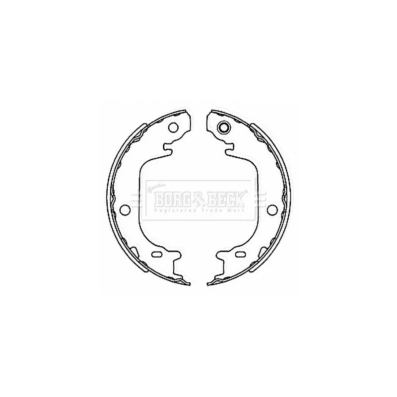Jeu de mâchoires de frein BORG & BECK BBS6518