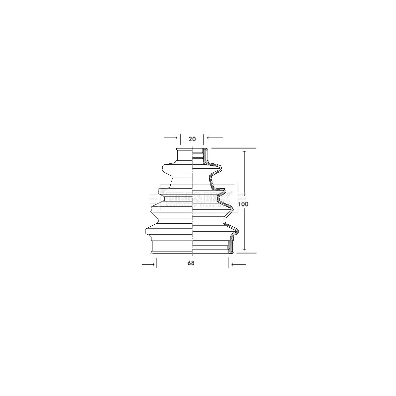 Joint-soufflet, arbre de commande BORG & BECK BCB2040