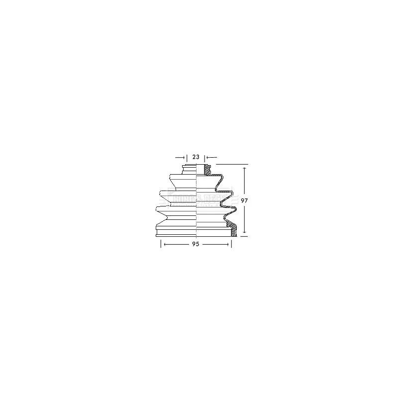 Joint-soufflet, arbre de commande BORG & BECK BCB2063