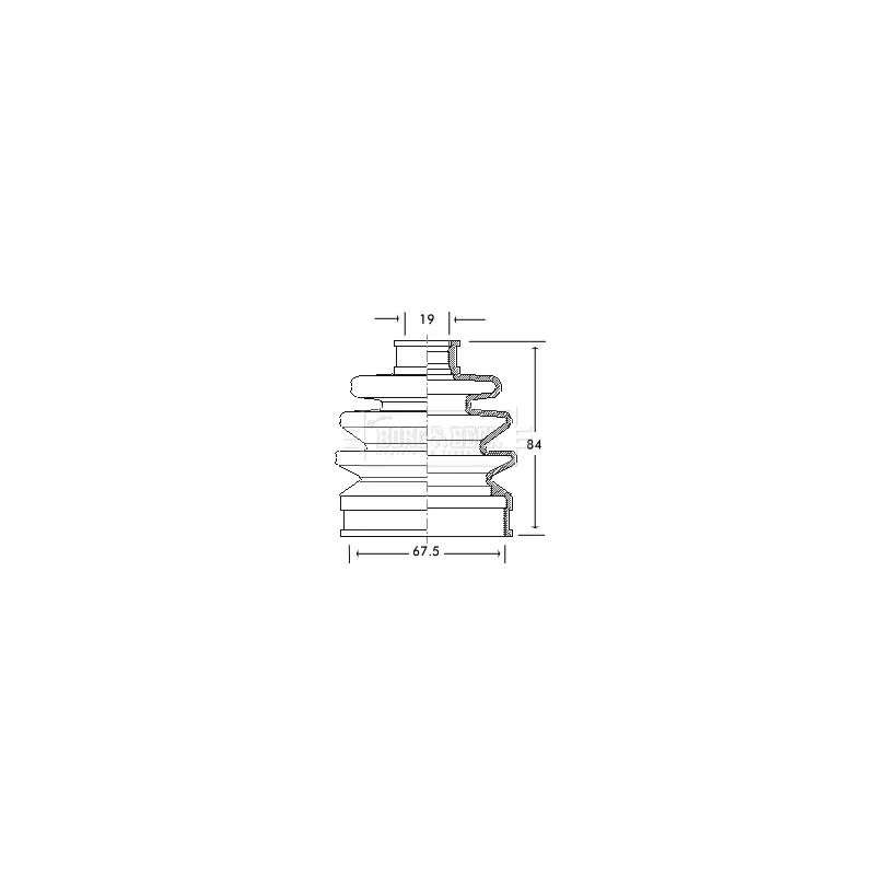 Joint-soufflet, arbre de commande BORG & BECK BCB2072