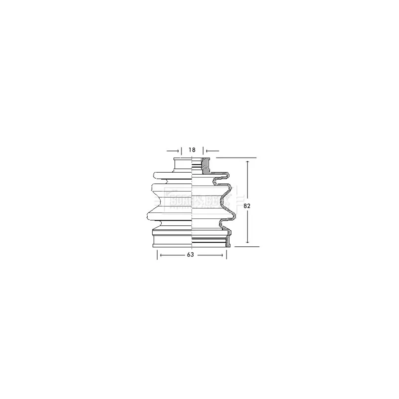 Joint-soufflet, arbre de commande BORG & BECK BCB2076
