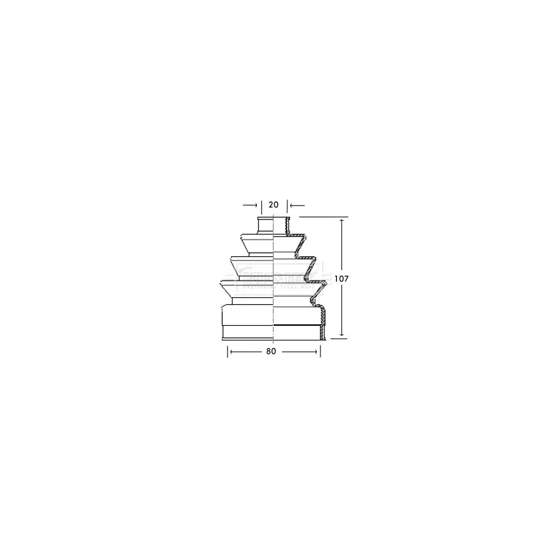 Joint-soufflet, arbre de commande BORG & BECK BCB2131