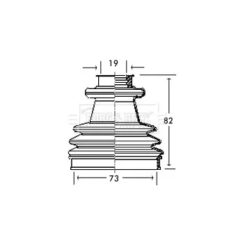 Joint-soufflet, arbre de commande BORG & BECK BCB2151