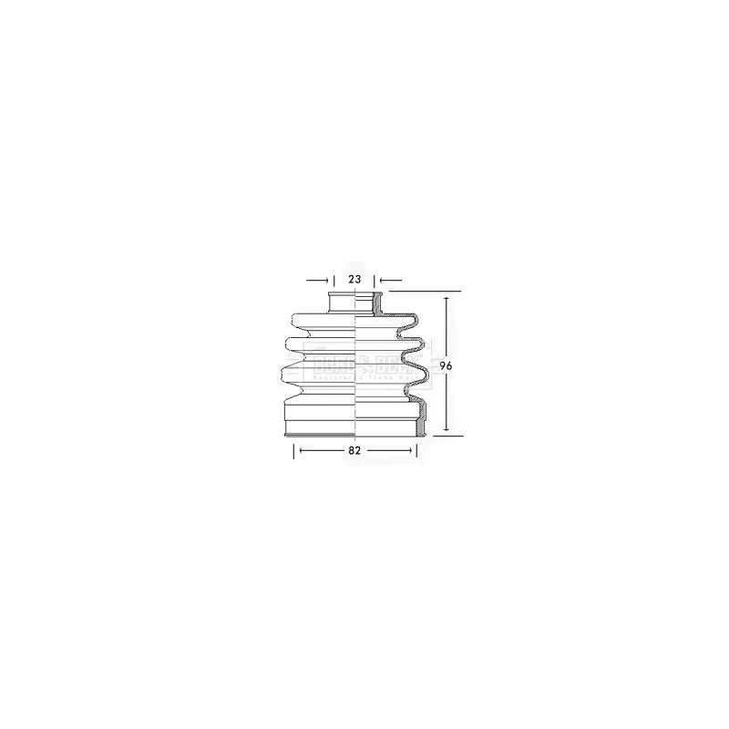 Joint-soufflet, arbre de commande BORG & BECK BCB2184