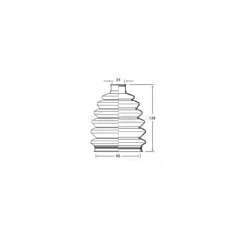 Joint-soufflet, arbre de commande BORG & BECK BCB2281