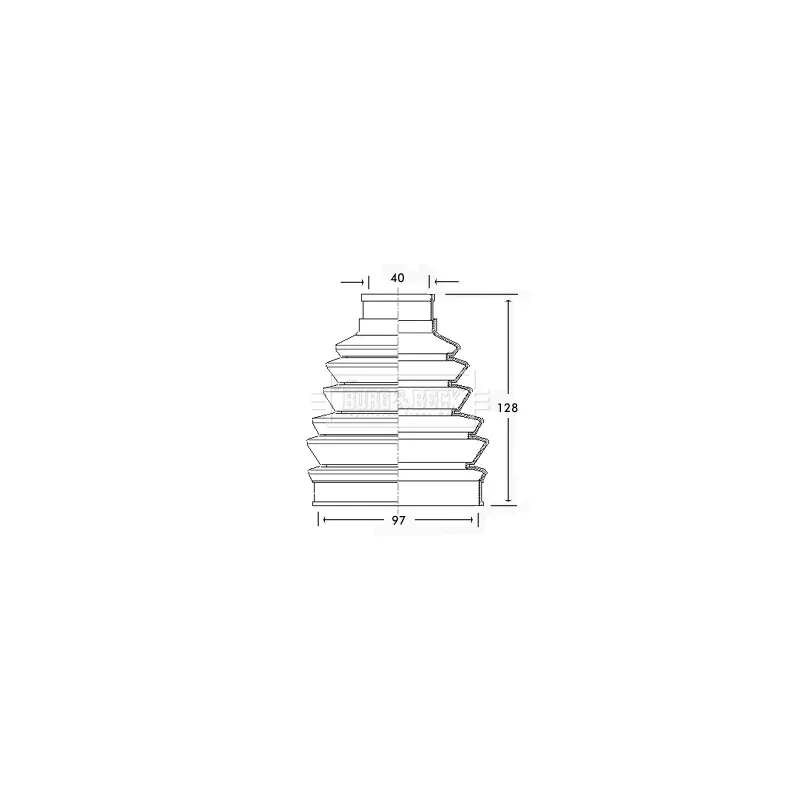 Joint-soufflet, arbre de commande BORG & BECK BCB2282
