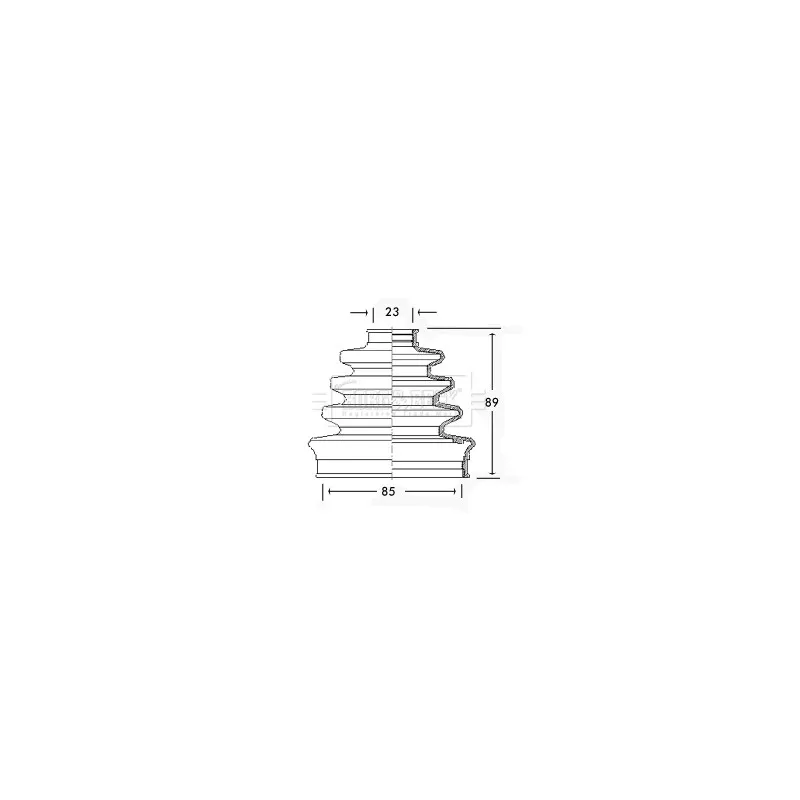Joint-soufflet, arbre de commande BORG & BECK BCB2286