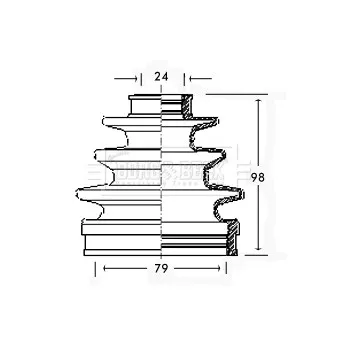 Joint-soufflet, arbre de commande BORG & BECK BCB2299