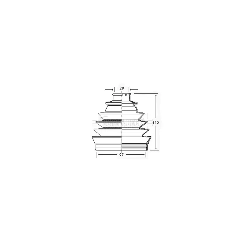 Joint-soufflet, arbre de commande BORG & BECK BCB2321