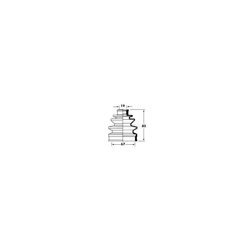 Joint-soufflet, arbre de commande BORG & BECK BCB2355