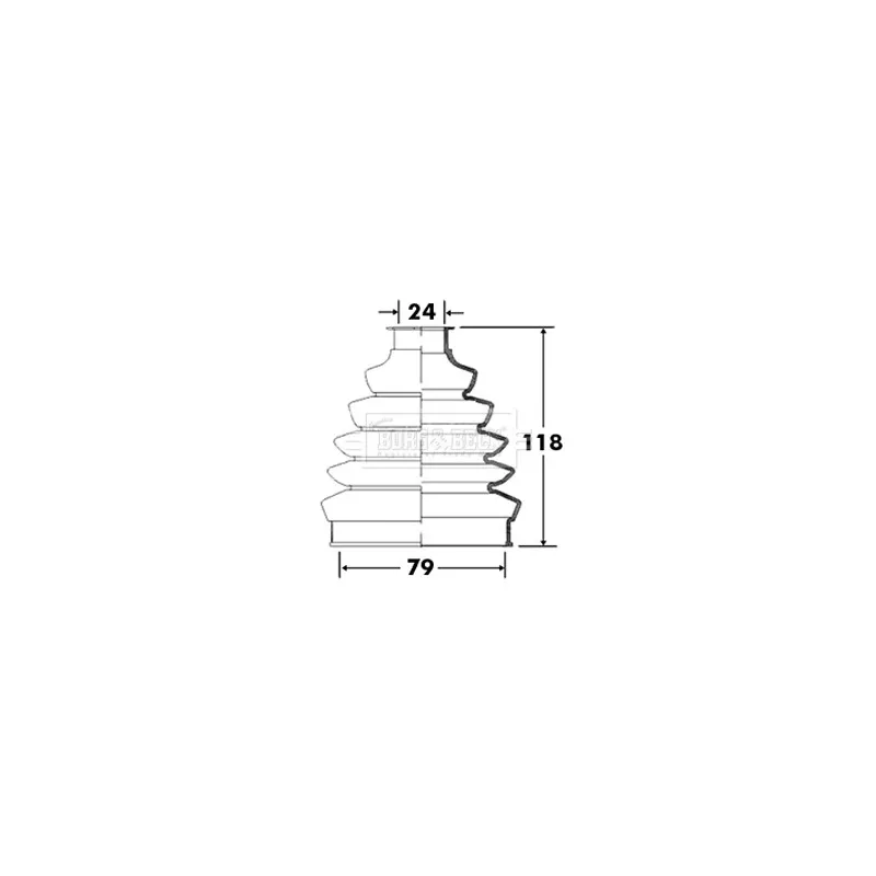 Joint-soufflet, arbre de commande BORG & BECK BCB2366