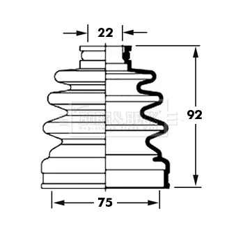 Joint-soufflet, arbre de commande BORG & BECK