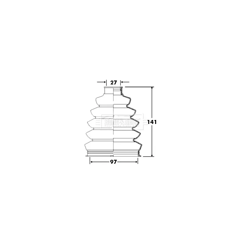 Joint-soufflet, arbre de commande BORG & BECK BCB2372
