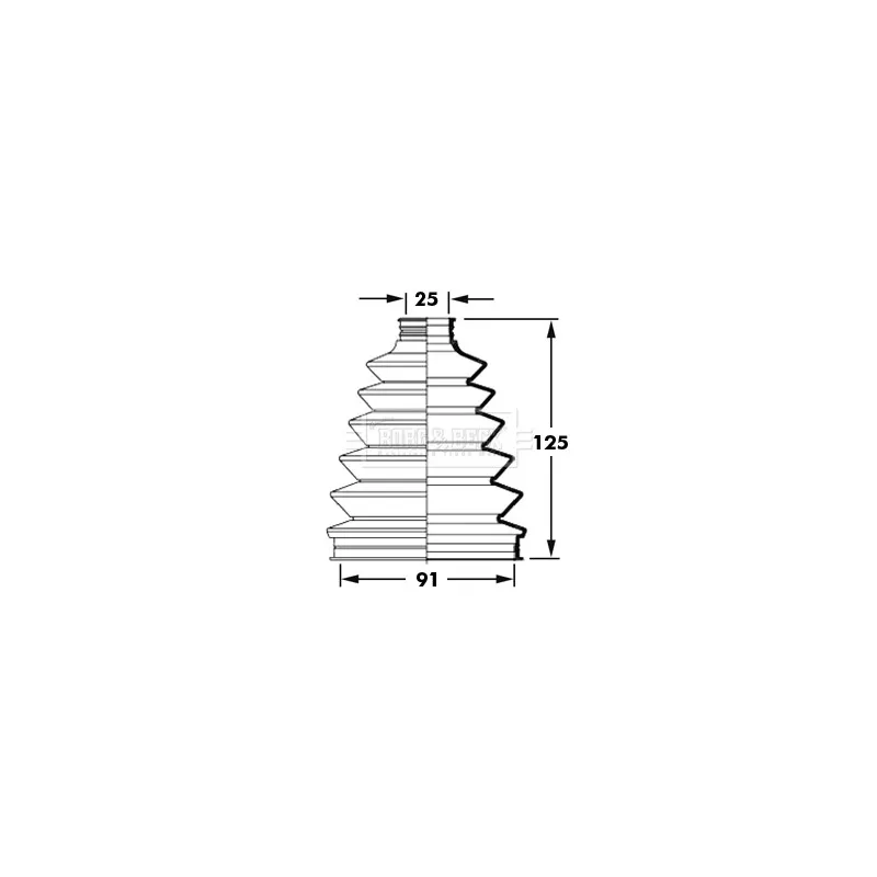 Joint-soufflet, arbre de commande BORG & BECK BCB2377