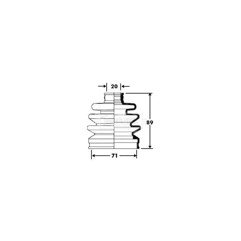 Joint-soufflet, arbre de commande BORG & BECK BCB2396