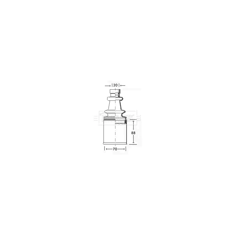 Joint-soufflet, arbre de commande BORG & BECK BCB2547
