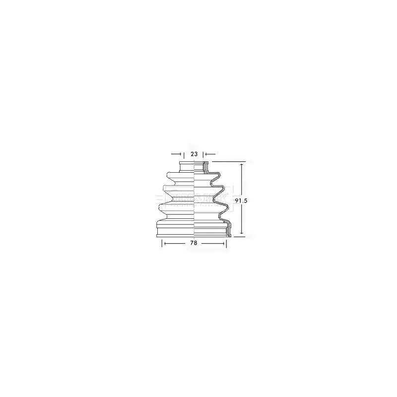 Joint-soufflet, arbre de commande BORG & BECK BCB2586